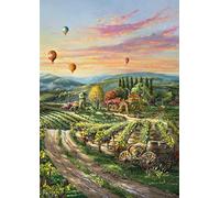 Schmidt Spiele 57366 Thomas Kinkade, Peaceful Valley Vineyard-Puzzle (1000 Piezas), Teile, 69,3 x 49,3 cm