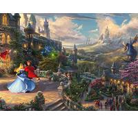 Schmidt Spiele 57369 Thomas Kinkade, Disney, La Bella Durmiente Rompecabezas, Puzzle de 1000 Piezas