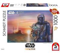 Schmidt Spiele 57377 Thomas Kinkade, Lucas Film, The Mandalorian, A New Direction, Rompecabezas de 1000 Piezas, Dibujos Animados, Multicolor, Normal