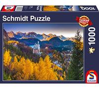 Schmidt Spiele 57390 Otoño Neuschwanstein, Puzzle de 1000 Piezas, Rompecabezas