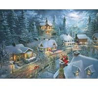 Schmidt Spiele 57529 Thomas Kinkade-Puzzle (1000 Piezas), diseño de Papá Noel