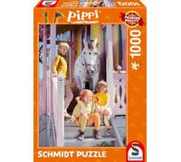 Schmidt Spiele 57572 Pippi-Puzzle (1000 Piezas), diseño de Calcetines Largos y Sus Amigos, Color [Possible] Rojo (Red), Normal