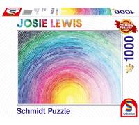 Schmidt Spiele 57578 Josie Lewis, Arco Iris Naciente, Puzzle de 1000 Piezas, Rompecabezas