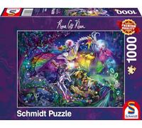 Schmidt Spiele 57586 Rose Cat Khan, Circo de la Noche de Verano, Puzzle de 1000 Piezas, Rompecabezas, Multicolor, Normal