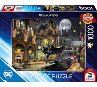 Schmidt Spiele Puzzle de 1000 Piezas de Thomas Kinkade, Batman, Gotham City 57588, Floral, Multicolor (CSG57588)