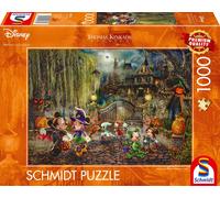 Schmidt Spiele 58033 Thomas Kinkade, Disney, Mickey & Minnie Halloween Fun-Puzzl