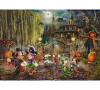 Schmidt Spiele 58033 Thomas Kinkade, Disney, Mickey & Minnie Halloween Fun, Puzzle de 1000 Piezas, cartón, Multicolor, Normal
