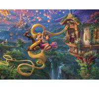 Schmidt Spiele Puzzle de 1000 Piezas de Thomas Kinkade, Disney, Rapunzel Tangled Up in Love, 58034