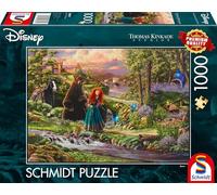 Schmidt Spiele 58039 Disney Brave Merida Thomas Kinkade - Puzzle de 1000 Piezas, Multicolor