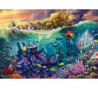 Schmidt Spiele 58041 Disney, La Sirenita - Úrsula, Thomas Kinkade, Puzzle de 1000 Piezas