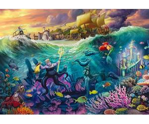Schmidt Spiele 58041 Disney, La Sirenita - Úrsula, Thomas Kinkade, Puzzle de 1000 Piezas