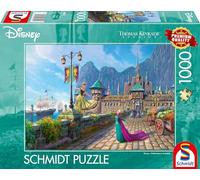 Schmidt Spiele 58042 Thomas Kinkade, Disney, Frozen, Celebrating in Arendelle, Puzzle de 1000 Piezas, Multicolor, Normal