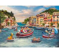 Schmidt Spiele 58053 - Puzzle (1000 Piezas), diseño de Mickey y Minnie in Italy, Thomas Kinkade