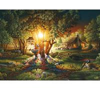 Schmidt Spiele 58547-Puzle de 1000 Piezas de Terry Redlin con Luces de Primavera, Multicolor (58547)