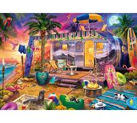 Schmidt Spiele 58573 Jeff Haynie-Puzzle (1000 Piezas), diseño de Caravana en el mar, Multicolor