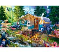 Schmidt-Spiele Puzzle Jeff Haynie – 1000 piezas, caravana en las montañas, multicolor