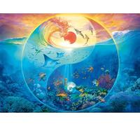 Schmidt Spiele 58594 Yin & Yang, En el Reino de los Animales Marinos, Silvia Christoph, Puzzle de 1000 Piezas