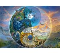 Schmidt Spiele 58596 Yin & Yang, Bergwelt, Silvia Christoph, Puzzle de 1000 Piezas