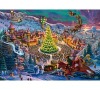Schmidt Spiele 58609 Santa's North Pole, Zac Kinkade, Puzzle de 1000 Piezas
