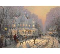 Schmidt Spiele 58627 Días Festivos de Navidad, Thomas Kinkade, Puzzle de 1000 Piezas