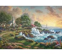 Schmidt Spiele 58628 Gema Junto al mar, Thomas Kinkade, Rompecabezas de 1000 Piezas