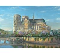 Schmidt Spiele 58796 Notre Dame, Thomas Kinkade, Puzzle de 1000 Piezas