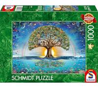 Schmidt Spiele 58865-Puzzle (1000 Piezas), diseño de La Magia del árbol de la Vida, Multicolor (58865)