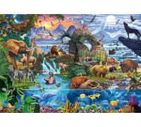 Schmidt Spiele 58866 - Puzzle (1500 Piezas), diseño panorámico de la Vida Silvestre