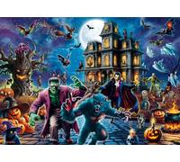 Schmidt Spiele 58871 Noche de Halloween, Puzzle de 1000 Piezas, Multicolor