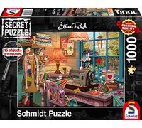 Schmidt 59654, Im Nähzimmer, Teile Other License Spiele Secret Puzzle (1000 Piezas), diseño de Sala de Costura, Multicolor
