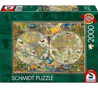 Schmidt Spiele 59741 Formas de la Tierra, Rompecabezas de 2000 Piezas, Multicolor