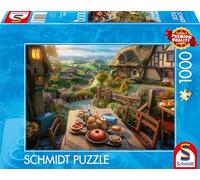 Schmidt Spiele 59763 Desayuno con Vistas Puzzle de 1000 Piezas, Multicolor