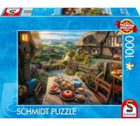 Schmidt Spiele 59763 Desayuno con Vistas Puzzle de 1000 Piezas, Multicolor
