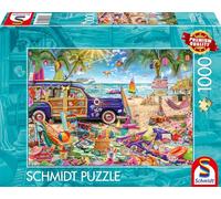Schmidt Spiele 59793 Sunny Auszeit Am Strand-Puzzle (1000 Piezas), Multicolor
