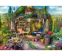 Schmidt Spiele 59794-Puzzle (1000 Piezas), diseño de casa de jardín, Multicolor (59794)