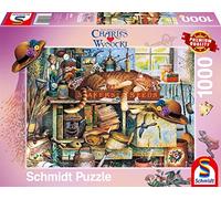 Schmidt Spiele-Rompe 59992 Remington el Jardinero, Puzzle de 1000 Piezas, Multicolor, One Size