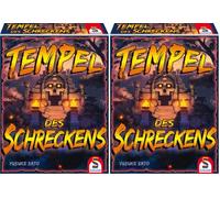 Schmidt Spiele 75046 Templo del Terror Juego y Juego de Cartas, Marrón (Paquete de 2)
