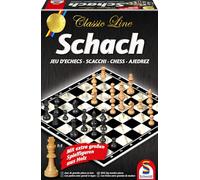 Schmidt Spiele - Ajedrez, 2 Jugadores [Importado de Alemania] | Con figuras de madera extragrandes