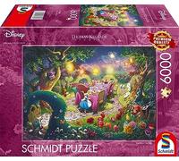 Schmidt Spiele Hatter 57398 Thomas Kinkade, Disney Mad Hatter's Tea Party, Puzzle de 6000 Piezas, Rompecabezas, Multicolor
