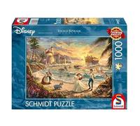 Schmidt Spiele- Ariel 58036 Thomas Kinkade, Disney, The Little Mermaid Celebration of Love, Puzzle de 1000 Piezas, Multicolor