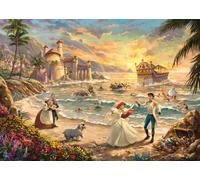 Schmidt Spiele- Ariel 58036 Thomas Kinkade, Disney, The Little Mermaid Celebration of Love, Puzzle de 1000 Piezas, Multicolor