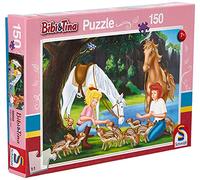 Schmidt Spiele Blocksberg Animales Bibi and Tina in The Career-Rompecabezas de 150 Piezas (56050)
