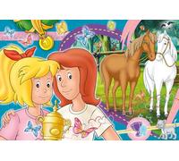 Schmidt Spiele Blocksberg Bibi und Tina-Puzzle Infantil (100 Piezas), diseño de Caballos, Color carbón (56320)
