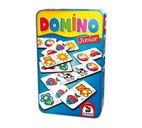 Schmidt Spiele Classic Domino Metal Tin Game para 1 a 4 jugadores a partir de 6