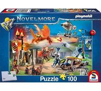 Schmidt Spiele-El Lado 56483 Playmobil, Novelmore, El Sitio del Torneo, Puzzle Infantil de 100 Piezas, Rompecabezas, Multicolor
