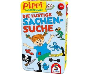 Schmidt Spiele Langstrumpf 51448 Pippi-Calcetín Largo, diseño de la búsqueda de Cosas Divertidas, Multicolor, Normal