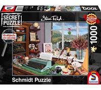 Schmidt Spiele- Other License Secret - Puzzle de Escritorio (1000 Piezas), Color carbón (59920)