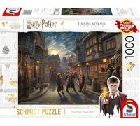 Schmidt Spiele Puzle de 1000 Piezas, Diagon Alley, Thomas Kinkade, 58548 Wizarding World, Harry Potter, Multicolor