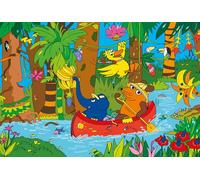 Schmidt Spiele Puzzle 56313 - Puzzle Infantil (100 Piezas), diseño de ratón en la Selva, Multicolor