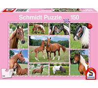 Schmidt- Beautiful Horses Caballo Rompecabezas Infantil de 150 Piezas, Color Rosa, Medium (SCH56269)